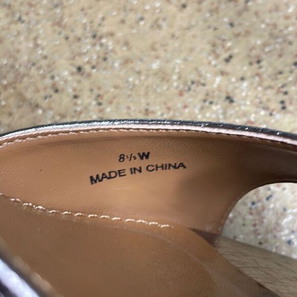 J. Reneé Soncino Metallic Kitten Heel Ankle Wrap Sandals 8.5W - Picture 8 of 13